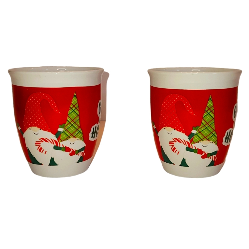 Christmas Gnome RV vtg Camper  Holiday Mugs Each 16oz